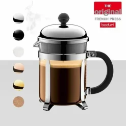 BODUM - Chambord - cafetière à piston bodum , 4 tasses, 0.5 l, acier inox