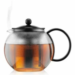 BODUM - Théiere à piston bodum - assam - couvercle plastique - filtre en inox - 1.0 l