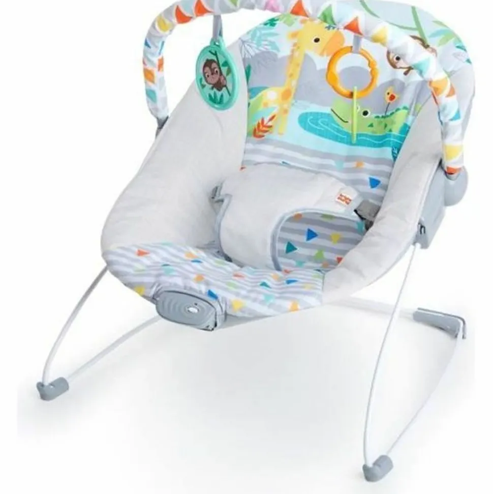 BRIGHT STARTS - Transat pour bébé vibrant safari fun