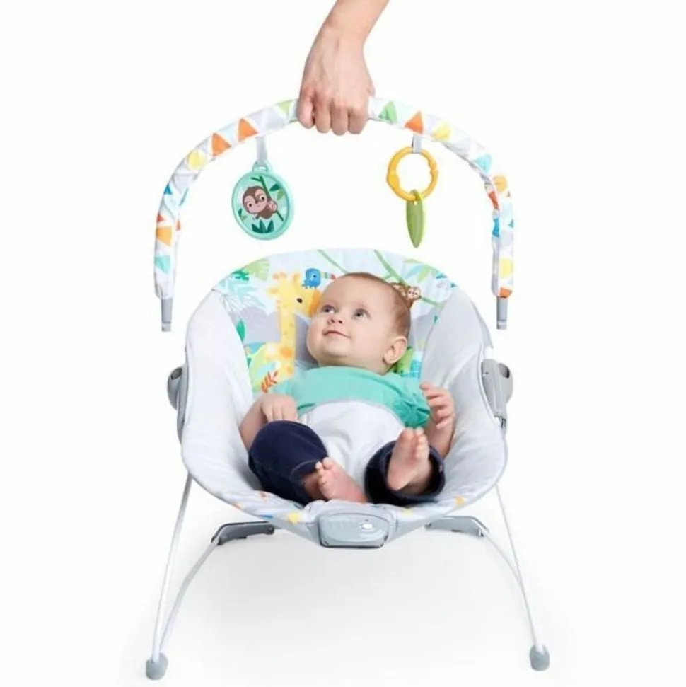 BRIGHT STARTS - Transat pour bébé vibrant safari fun