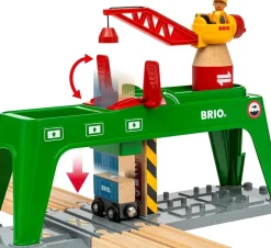 BRIO - Grue double voie de chargement