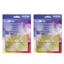 BROTHER - 2 canvas pour scanncut - pack premium 1 & 2 - 150 motifs