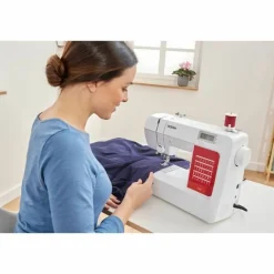 BROTHER - Machine à coudre électronique blanche 40 points de couture - systeme d'enfile-aiguille et écran lcd