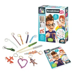 BUKI - Set de 12 modèles de Scoubidous à tisser