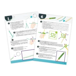 BUKI - Set de 12 modèles de Scoubidous à tisser