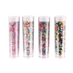 C' TOP - Tubes de rocaille x4: Multicolore (8grs)