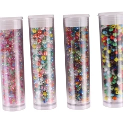 C' TOP - Tubes de rocaille x4: Multicolore (8grs)