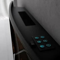 CECOTEC - Cheminée murale électrique décorative warm 3500 curved flames 1000 - 2000 w