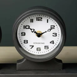 CHEHOMA - Horloges jetlag fer gris 16x40x6cm