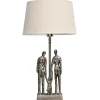CHEHOMA - Lampe family aluminium brossé 15x8x29cm