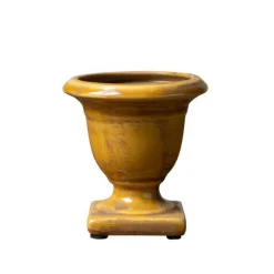 CHEHOMA - Mini vasque moutarde céramique 12x12x12cm