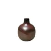 CHEHOMA - Petit vase céramique bordeaux 9x10cm