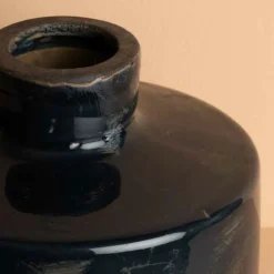 CHEHOMA - Vase bouteille large bleu marine 13x13cm