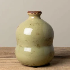 CHEHOMA - Vase bulles lichen céramique 13x9cm