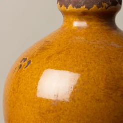 CHEHOMA - Vase bulles marron glacé céramique 13x9cm