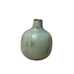 CHEHOMA - Vase céramique vert-de-gris 9cmx10cm
