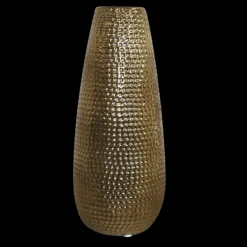 CHEMIN DE CAMPAGNE - Vase en céramique doré 14 x 33.5 ø ouv 5,5