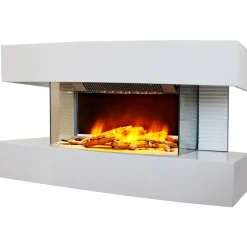 Chemin'arte cheminée électrique 2000w blanc - lounge medium blanc