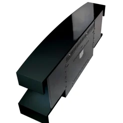 Chemin'arte cheminée électrique design 2000w noir - lounge noire