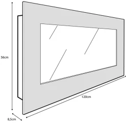 Chemin'arte cheminée électrique 2000w en wifi - volcano xxl wifi