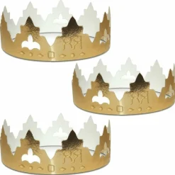 CHEVALIER DIFFUSION - 6 couronnes en carton pour galette des rois - classique