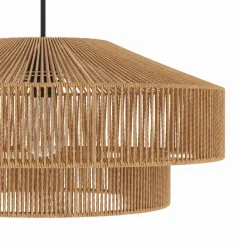 Clairia - suspension ronde en papier de corde 60 cm