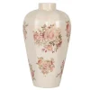 CLAYRE & EEF - Vase fleurs beige céramique 40x24x24cm