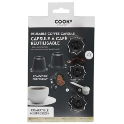 COOK CONCEPT - Capsule réutilisable compatible Nespresso (x3 pièces)