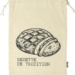 COOK CONCEPT - Sac à pain en toile pour pain tranché 26x36cm
