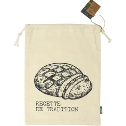COOK CONCEPT - Sac à pain en toile pour pain tranché 26x36cm