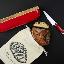 COOK CONCEPT - Sac à pain en toile pour pain tranché 26x36cm