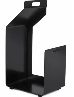 COOK KING - Porte bûches carré segal en acier noir h.74cm