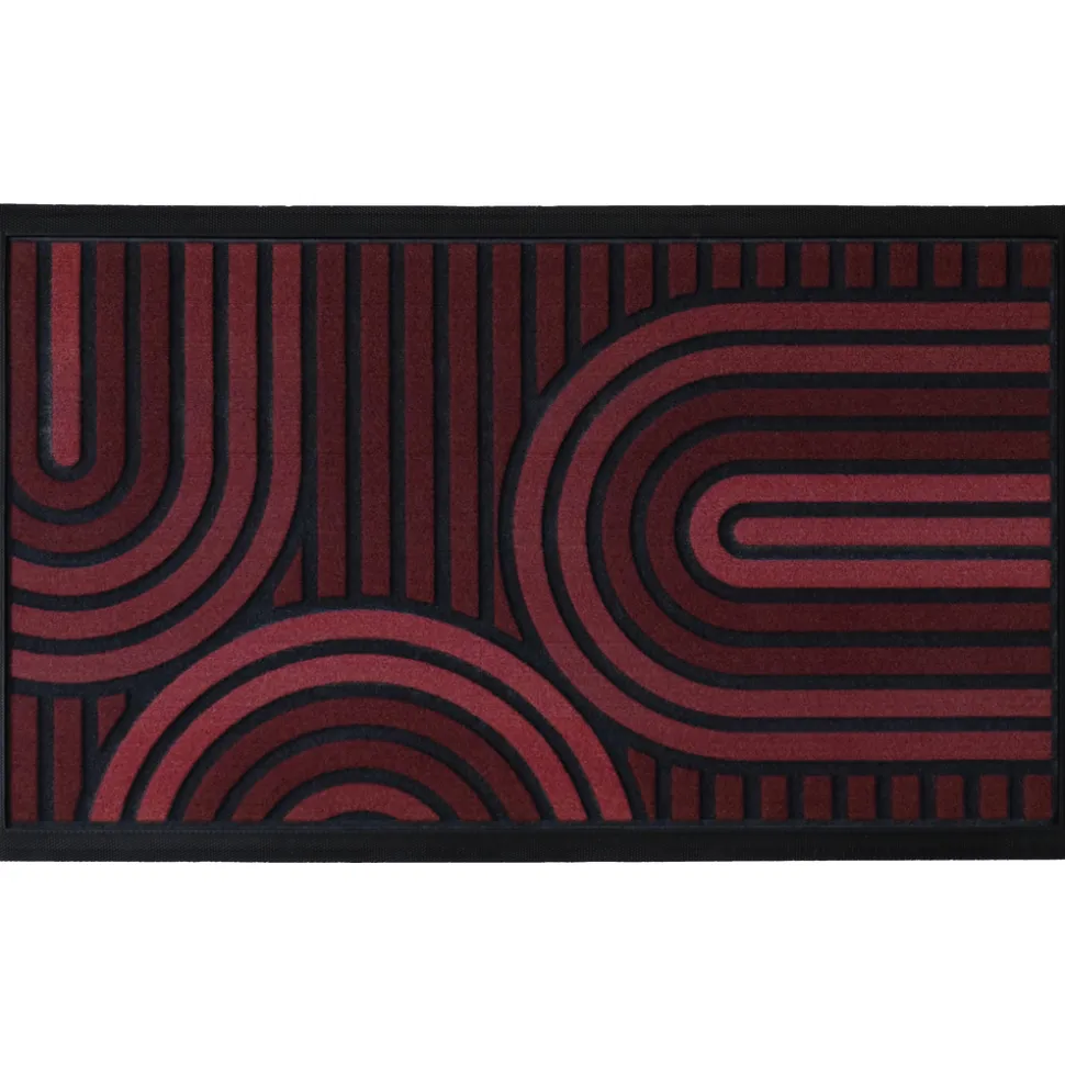 CORYL - Tapis Swing arcs brun 76x46cm