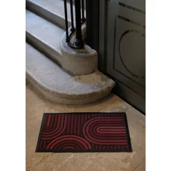 CORYL - Tapis Swing arcs brun 76x46cm