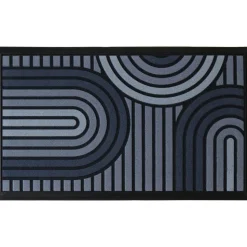 CORYL - Tapis Swing arcs gris 76x46cm