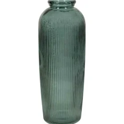 COTE TABLE - Vase aheli émeraude verre recyclé 25x72cm