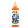 CREALL - Peinture repositionnable pour vitres creall glass 80 ml - orange