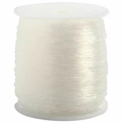 CREOTIME - Fil élastique transparent 0,8 mm x 100 m