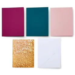 CRICUT - 8 cartes adhésives et enveloppes émeraude / fuchsia - cricut