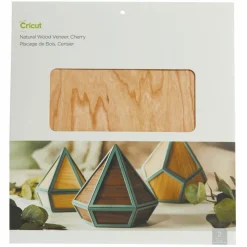 CRICUT - 4 feuilles de placage bois cerisier + erable - 30,5 x 30,5 cm cricut