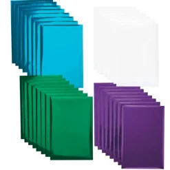 CRICUT - 24 feuilles de transfert foil bleu, vert, violet, blanc 15,2 x 10,1 cm cricut