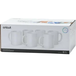 CRICUT - 6 mugs céramique à customiser blanc 340 ml - cricut