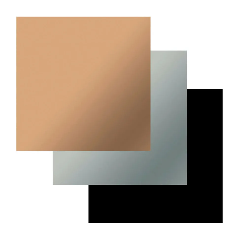 CRICUT - 3 vinyles permanents mats 366 x 33 cm - noir, argenté, champagne