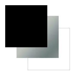 CRICUT - 3 vinyles permanents mats 366 x 33 cm - noir, blanc, argenté