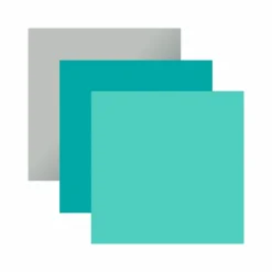 CRICUT - 3 vinyles permanents 91 x 33 cm - aqua, argenté, menthe