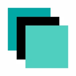 CRICUT - 3 vinyles permanents 91 x 33 cm - menthe, noir, aqua