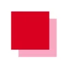CRICUT - 2 vinyles permanents cricut 91 x 33 cm - rouge, rose clair