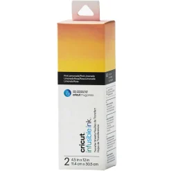 CRICUT - Feuilles de transfert pour mug press - jaune/ rose - 11,4 x 30,5 cm