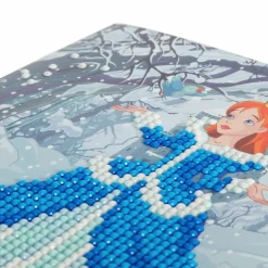 CRYSTAL ART - Carte crystal art à diamanter - princesse - 18 x 18 cm