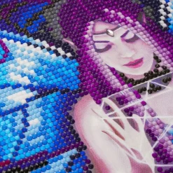 CRYSTAL ART - Tableau crystal art à diamanter - tisseuse - 30 x 30 cm